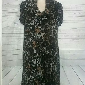 AGB Dress Petite  Animal Print Dress Women's 12P